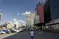 Right next to the "Ukrayina" department store (eastward view)