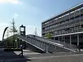 Entrance to the Hoge Brug on the eastern bank of the Meuse.
