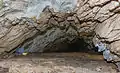 Natural entry to the cave