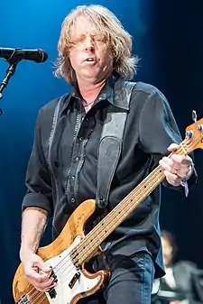 Pilson performing with Foreigner in 2016