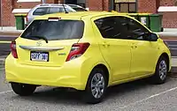 2014 facelift: Yaris Ascent 5-door (Australia)