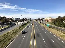 View west along Arlington Boulevard in Seven Corners