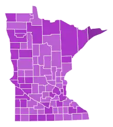 County Results for Jesson v. BrownJesson:  &nbsp;&nbsp;&nbsp;&nbsp;&nbsp;50–60% &nbsp;&nbsp;&nbsp;&nbsp;&nbsp;60–70% &nbsp;&nbsp;&nbsp;&nbsp;&nbsp;70–80%
