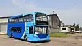 Image 5A Connexionsbuses operated Scania Omnidekka, at Thorpe Arch industrial estate, Wetherby.