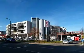 Kaufland market located in Dresden-Kleinpestitz, Germany.