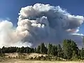 Plume of smoke on June 12, 2020
