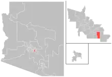 Map of district boundaries since 2023