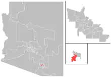 Map of district boundaries since 2023