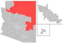 Map of district boundaries since 2023