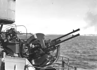 20 mm akan m/38 during firing exercise.