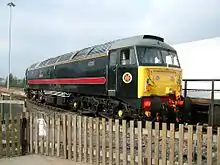 Preserved 47&nbsp;715 Poseidon at the National Railway Museum in 2005