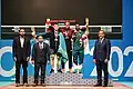 Men 73 kg medal ceremony