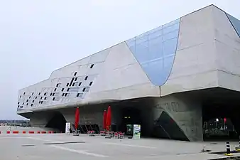 Phaeno Science Center (Wolfsburg, Germany), 2005, by Zaha Hadid