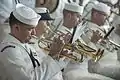 The band during the 74th Anniversary Pearl Harbor Day commemoration cermeony.