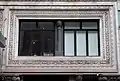Partial view of the front facade at the second story
