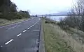 A66 at Bassenthwaite Lake in Cumbria, looking west