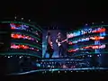 Stones on stage, Bigger Bang Tour, Twickenham, London, August 2006.