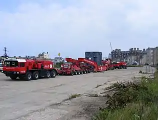 ALE girder bridge with trojan  tractos in push and pull configuration