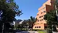 Life Science Road (from right to left: Institute of Biomedical Sciences, Institute of Molecular Biology, and Institute of Biological Chemistry).