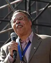 Image 58The former Canadian Parliamentary Poet Laureate George Elliott Clarke (2015) (from Canadian literature)
