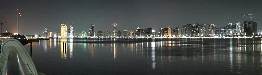 Image 4The night skyline of Abu Dhabi