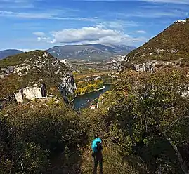 Adige canyon at Chiusa.
