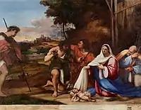 Adoration of the Shepherds, 1511–12, Fitzwilliam Museum, perhaps Sebastiano's first Roman easel painting.