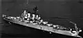 Aft view of Roanoke underway, circa in 1949