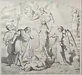 St. Agnes hair grows covers her nakedness as she is dragged thru the streets. Those that try to rape her are struck blind or dead, but she resurrects him later