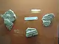 Late Bronze Age clay wall fragments with geometric decoration from Geoagiu de Sus, Alba, 15th century BC