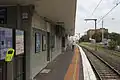 South-east bound view from Platform 2 in December 2013