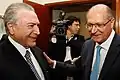 Two influential Lebanese Brazilians, Geraldo Alckimin (left) and Michel Temer (right)