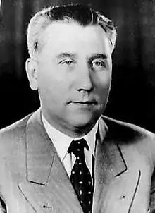 Photograph of Aleksandar Ranković facing the camera