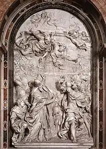 The Meeting of Leo Iand Attilaby Alessandro Algardi(1646–1653)