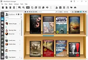 An example of a ebook lending manager.