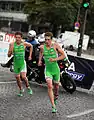 Jonathan and Alistair Brownlee at the French Club Championship Series triathlon in Paris, 2011.