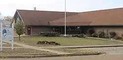 Allen Memorial Public Library in Hawkins