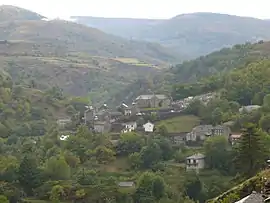 A view of the Altier, seen from the nearby hillside