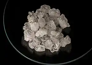 Alum, Potassium aluminium sulfate, .mw-parser-output .template-chem2-su{display:inline-block;font-size:80%;line-height:1;vertical-align:-0.35em}.mw-parser-output .template-chem2-su>span{display:block;text-align:left}.mw-parser-output sub.template-chem2-sub{font-size:80%;vertical-align:-0.35em}.mw-parser-output sup.template-chem2-sup{font-size:80%;vertical-align:0.65em}KAl(SO4)2
