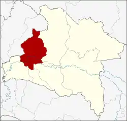 District location in Prachinburi province