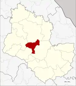 District location in Sakon Nakhon province