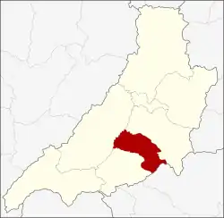 District location in Phrae province