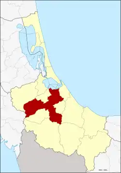 District location in Songkhla province