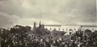 "Anathema to traitor Venizelos" by the crowd in Athens, December 1916