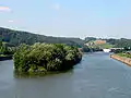 The Meuse river.