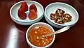 Andong Sikhye with gotgam-mari and strawberries
