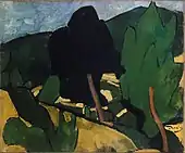 André Derain, 1907, Paysage à Cassis, oil on canvas, 54 × 64&nbsp;cm, Musée d'art moderne de Troyes