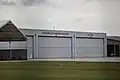 New hangars of Brunei Shell Petroleum Aviation Services Department (SAV) at Anduki Airfield