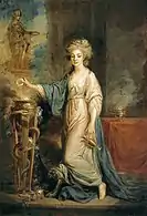 Portrait of a Woman as a Vestal Virgin (1770s), oil on canvas, 60 x 41&nbsp;cm., Thyssen-Bornemisza National Museum, Madrid