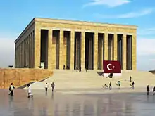 Image 32Anıtkabir designed by Emin Halid Onat and Ahmet Orhan Arda (1944–53)  (from Culture of Turkey)